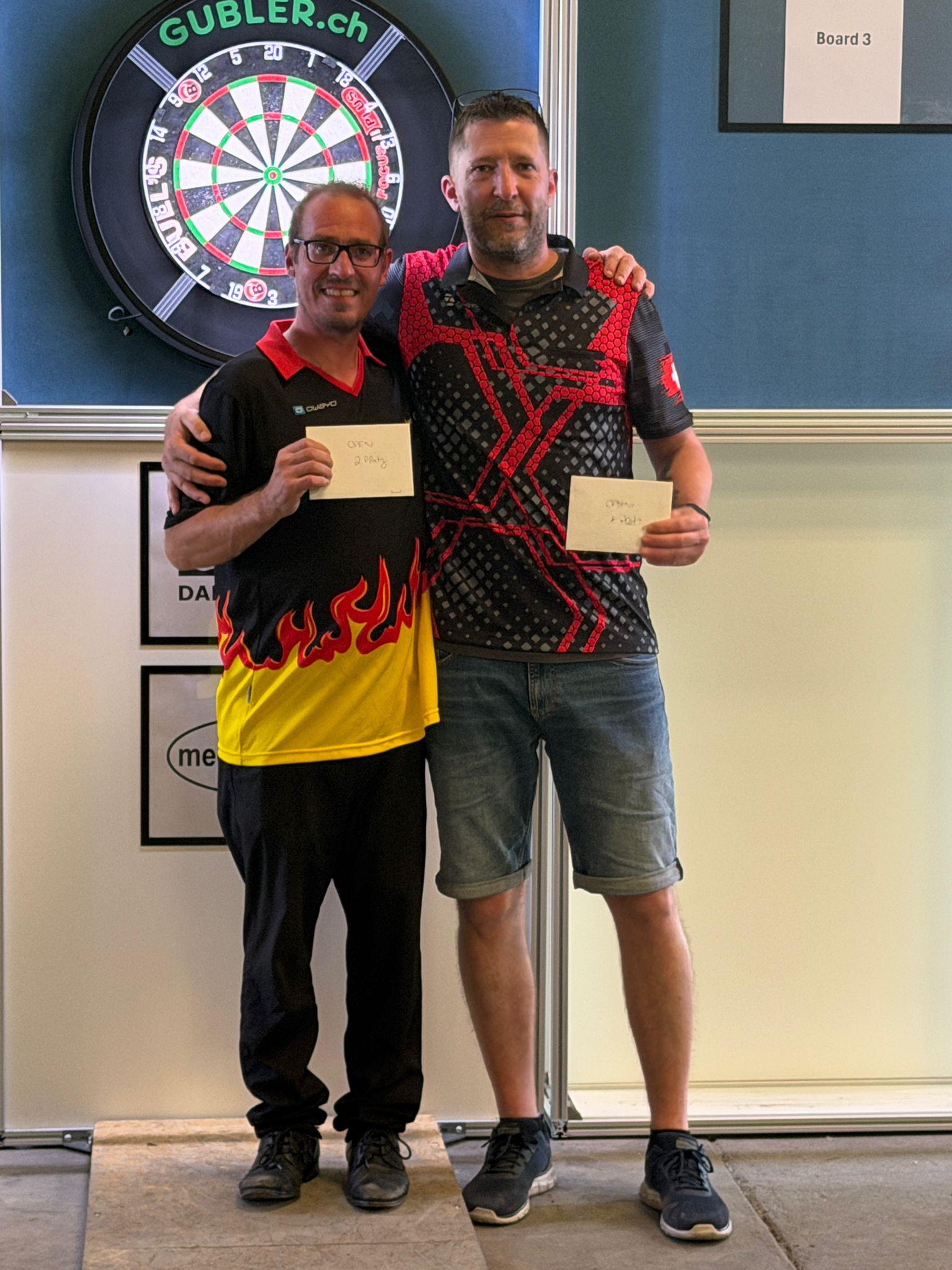 Wasserschloss Open 2026 - Finale Open: Pascal Gössi (Finalist) und Alex Fehlmann (Sieger)